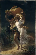 Detail of The Storm, 1880, by Pierre Auguste Cot (1837–1883) Detail of The Storm, 1880, by Pierre Auguste Cot (1837–1883)