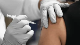 healthcare worker administering a Covid vaccine to a patient. GETTY IMAGES healthcare worker administering a Covid vaccine to a patient. GETTY IMAGES