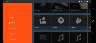 VLC Home Screen - Android TV Interface.webp