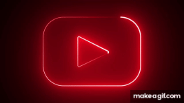 Motion Made Royalty Free YouTube logo Play icon red flickering neon lights Loop animated backg...gif Motion Made Royalty Free YouTube logo Play icon red flickering neon lights Loop animated backg...gif