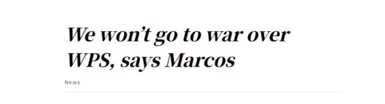 We won’t go to war over WPS-Marcos p1.webp