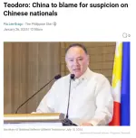teodoro-china-blame-suspicion-chinese-nationals p1.webp