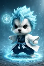 Toshiro Hitsugaya Chibi Character Dog.webp