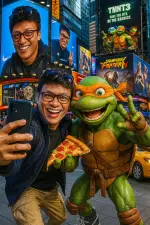 20250630_0605_Epic Times Square Selfie_remix_01jyyvg98qekq9s0yf8r477ats.webp