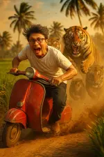 20250702_2221_Comedic Scooter Chase_remix_01jz5r35rrfv9tg4r8dspctm21.webp