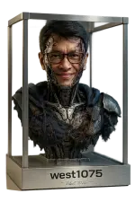 20250705_2113_Futuristic Robotic Bust_remix_01jzdbeb08e9q94mp68ebjymkg.webp