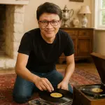 20250708_1711_Man Reaching for Record Player_remix_01jzmmrw0xfaqb6sjma25pjssg.webp