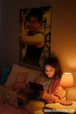 Young teenage girls love Rod Maceda poster on their walls bedroom.webp