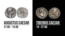 Augustus Caesar and Tiberius Caesar SILVER COIN.jpg Augustus Caesar and Tiberius Caesar SILVER COIN.jpg