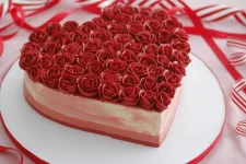 Heart Shaped Cake with Buttercream Roses.webp