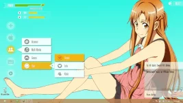 Rainmeter Asuna Yuuki Sword Art Online.webp