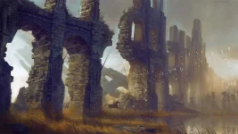 wall-ruins-riders-birds-wallpaper.webp