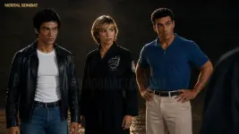 Bruce Lee as Liu Kang Cynthia Rothrock as Sonya Blade Jean-Claude Van Damme as Johnny Cage in...webp