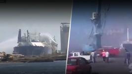 Drone attack, nagdulot ng sunog sa dalawang LNG ship sa Egypt