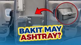 ALAMIN: Bawal manigarilyo pero bakit may ashtray pa rin sa airplane lavatory? ALAMIN: Bawal manigarilyo pero bakit may ashtray pa rin sa airplane lavatory?