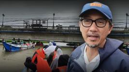DPWH Sec. Vince Dizon, nag-inspeksyon sa flood control projects sa Calumpit River