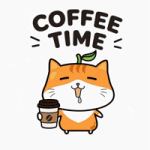 Coffee Time Cat GIF by tazte