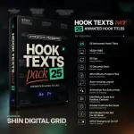 Hook Texts Pack - 25 Animated Hook.webp