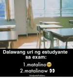 Dalawang uri ng Estudyante sa Exam.webp