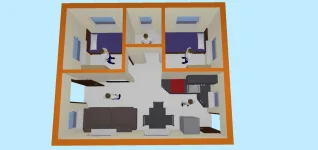 25sqm. 2 bed rooms house design1.webp