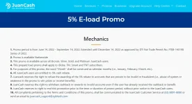 JuanCash 5% E-Load Promo.webp
