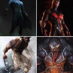 Gritty Superhero Portraits