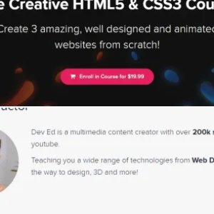 The Creative HTML5 & CSS3 Course by DevelopedByEd