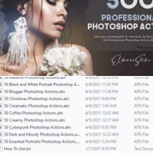 500 Professional Photoshop Actions Bundle