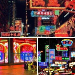 NEON LIGHTS HONGKONH