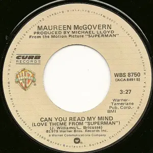 Can You Read My Mind - Maureen McGovern (Minus One with Back Vocals)