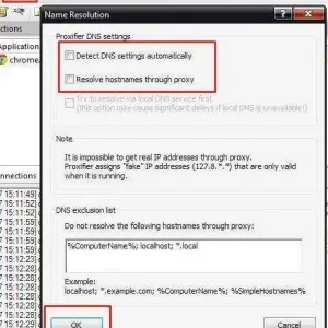 Proxifier DNS