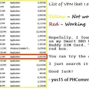 List of VPN...