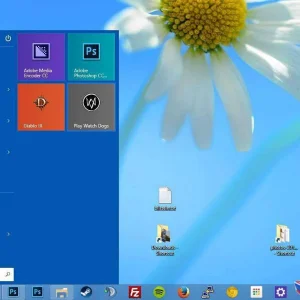 Windows 10 start menu customised live tiles.