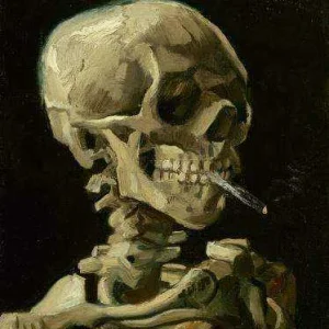 Head of a Skeleton with a Burning *********