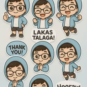 ᑕᕼᗩTGᑭT Chibi-Style Stickers
