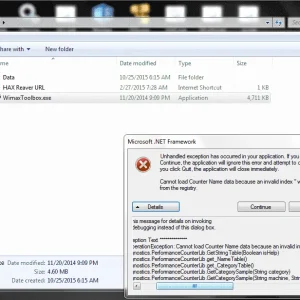 wimaxt toolbox 3.0.0.4 error