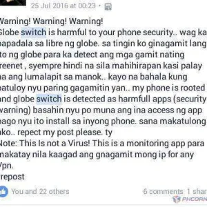 warning