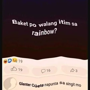 Bakit walang ITIM sa rainbow?