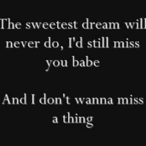 Aerosmith -  I Don't Wanna Miss a Thing Lyrics - YouTube